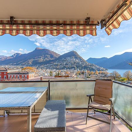 Апартаменты Imperial Of Lugano 4 With A Lake View Behind The Station And 10 Min From The Lake Экстерьер фото